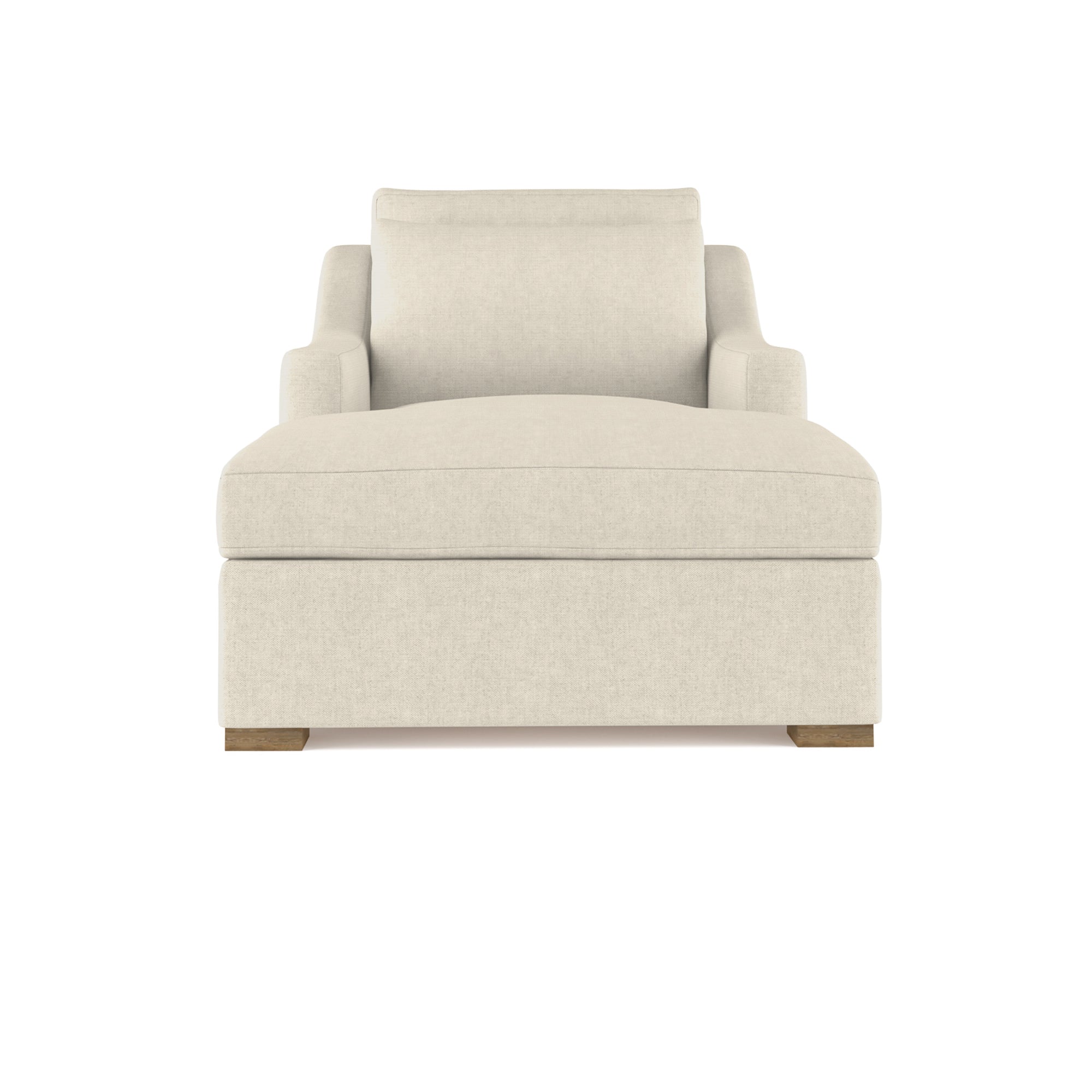 Crosby Chaise - Oyster Box Weave Linen