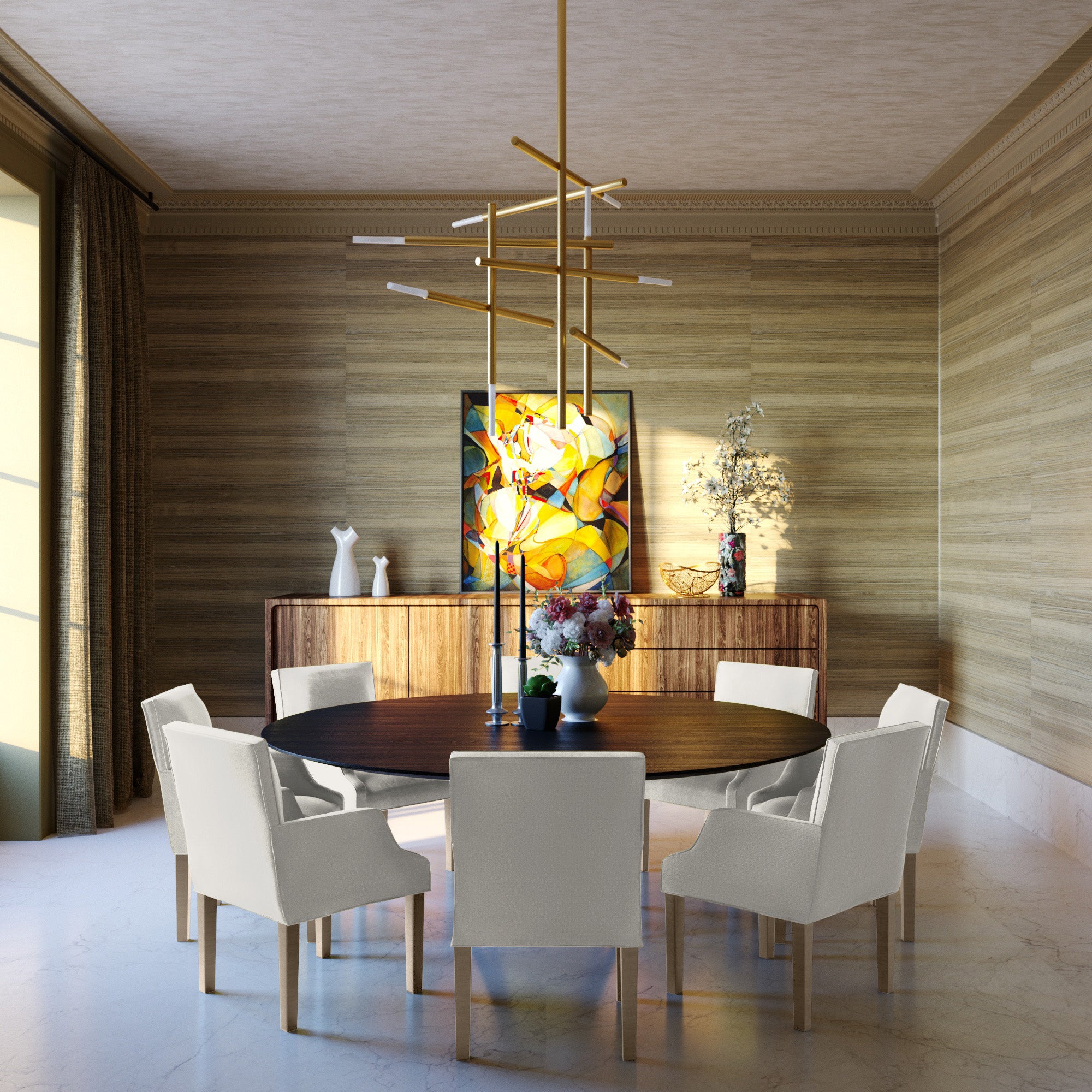 Juliet Dining Chair - Alabaster Basketweave