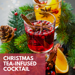 Christmas tea-infused cocktail