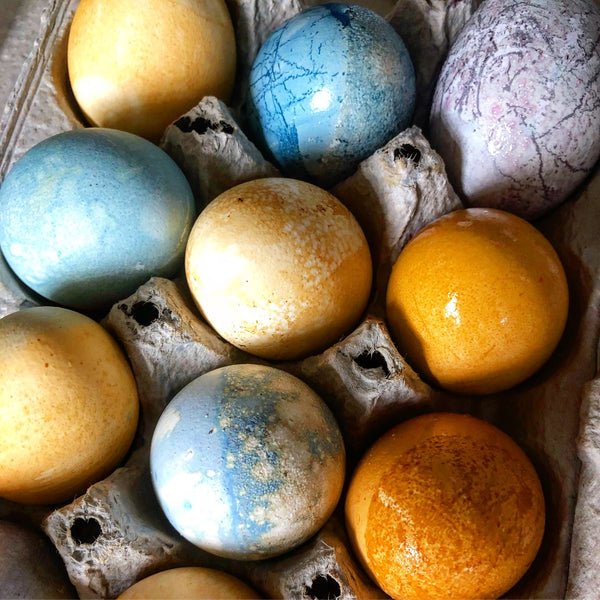 Dyed Easter Eggs with Tea