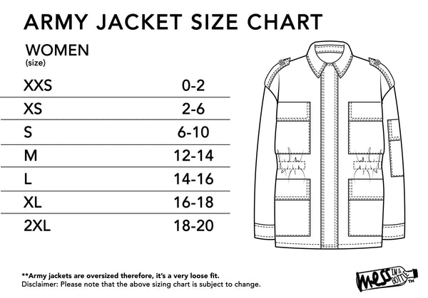 Mens Xs Size Chart