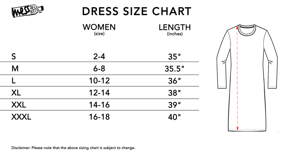 Unisex Shirt Size Conversion Chart
