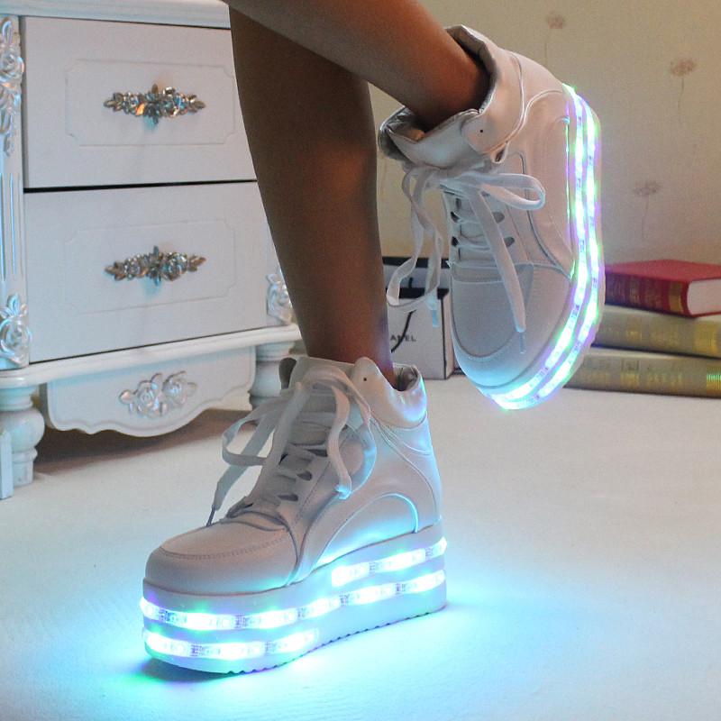 platform light up sneakers