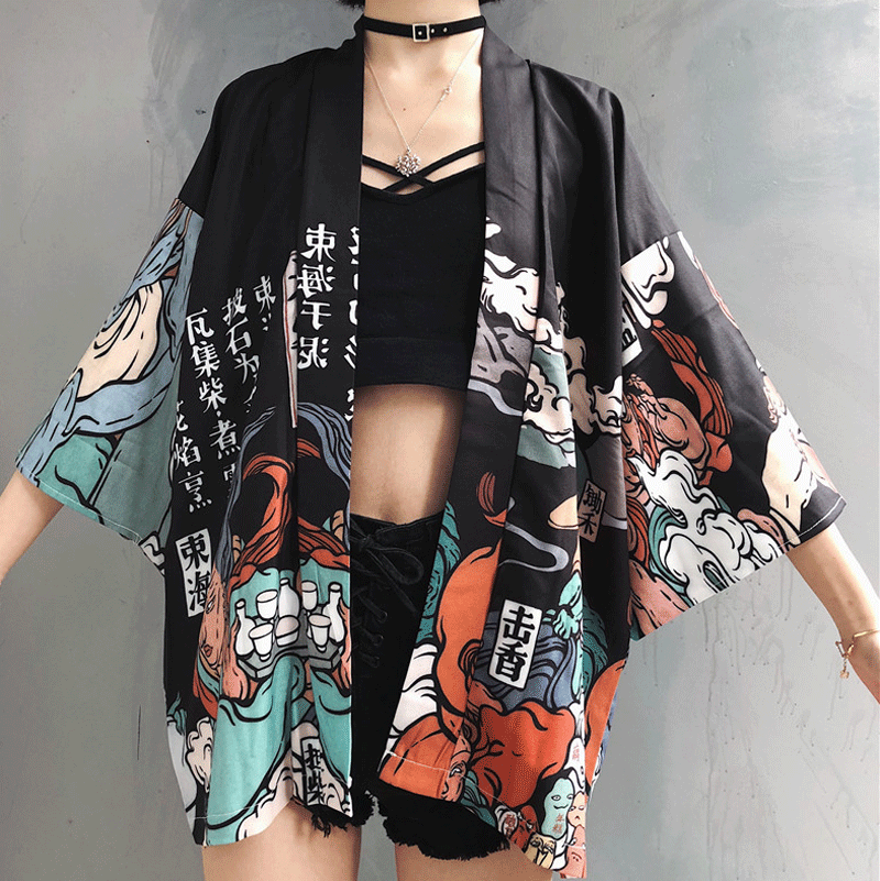 Harajuku Japanese Bathrobe Kimono AD10015 – Andester