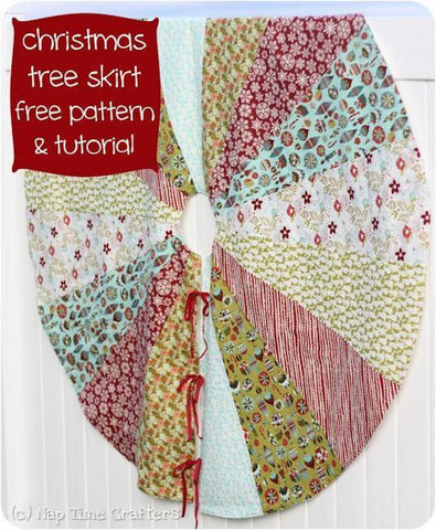 Fabric Shack Peek a Boo Patterns Craftsy Free Christmas Tree Skirt Sewing Pattern