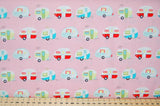 Samantha Walker Riley Blake Glamper Licious Glamping Camping Caravan Picnic Wood Pink Blue Cotton Fat Quarter Fabric Pack Bundle