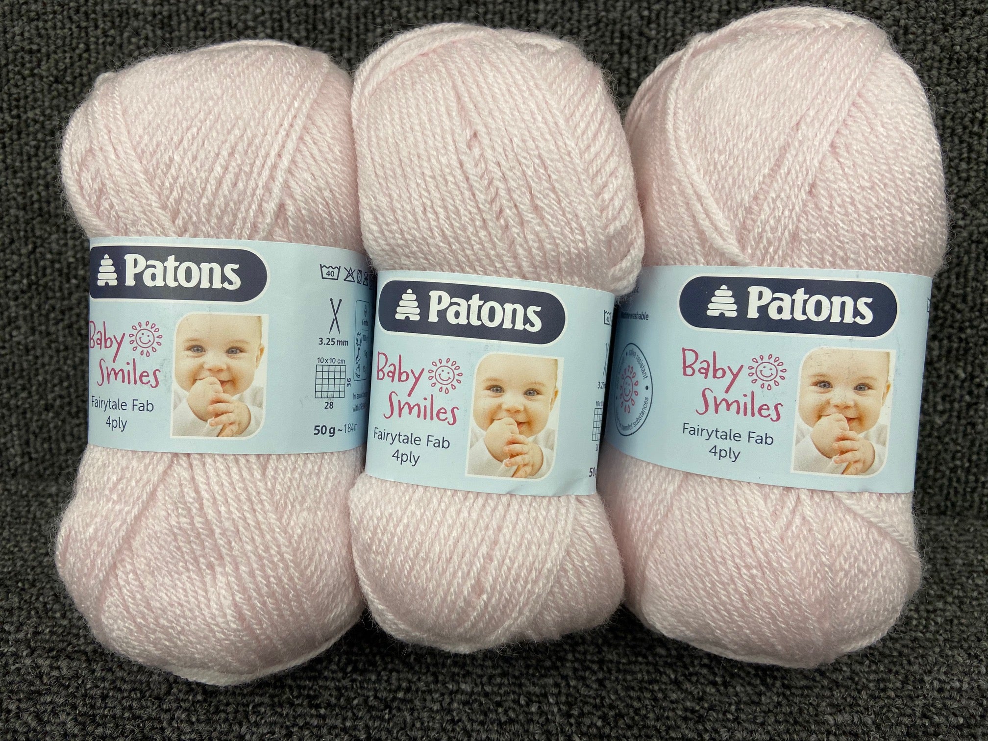 Patons Baby Smiles Fairytale Fab 4ply Wool/Yarn 50g Various Colours ...