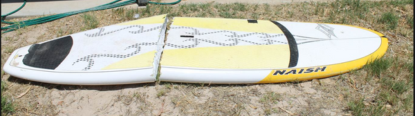 Broken Cracked SUP board