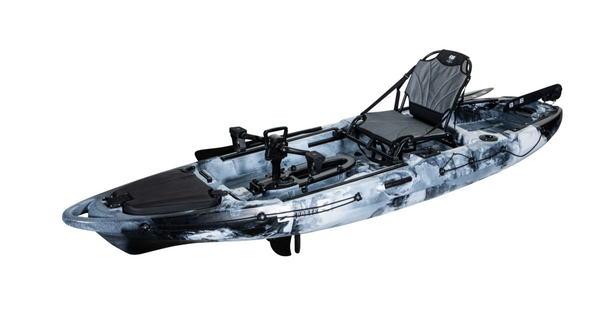 Grey/white camo pedal pro fish kayak