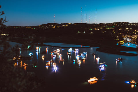 boats at night