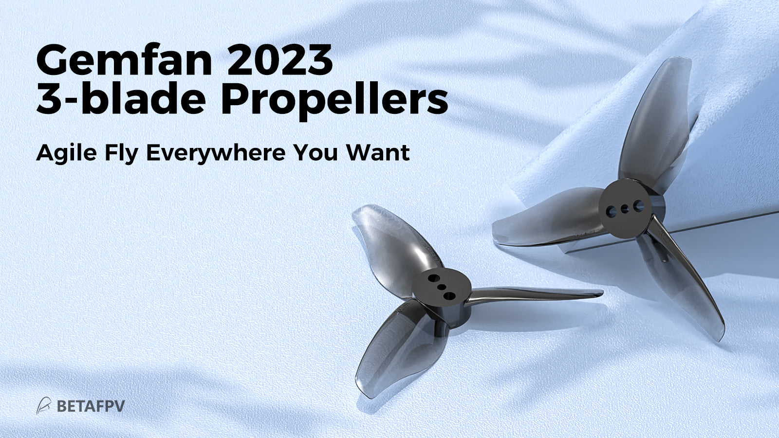 Gemfan 2023 3-blade Propellers(1.5mm Shaft 4PCS)