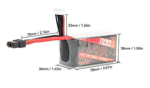 LiPo battery LAVA 6S series 1100 mAh