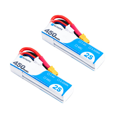 450mAh 4S 75C Lipo Battery (2PCS) – BETAFPV Hobby