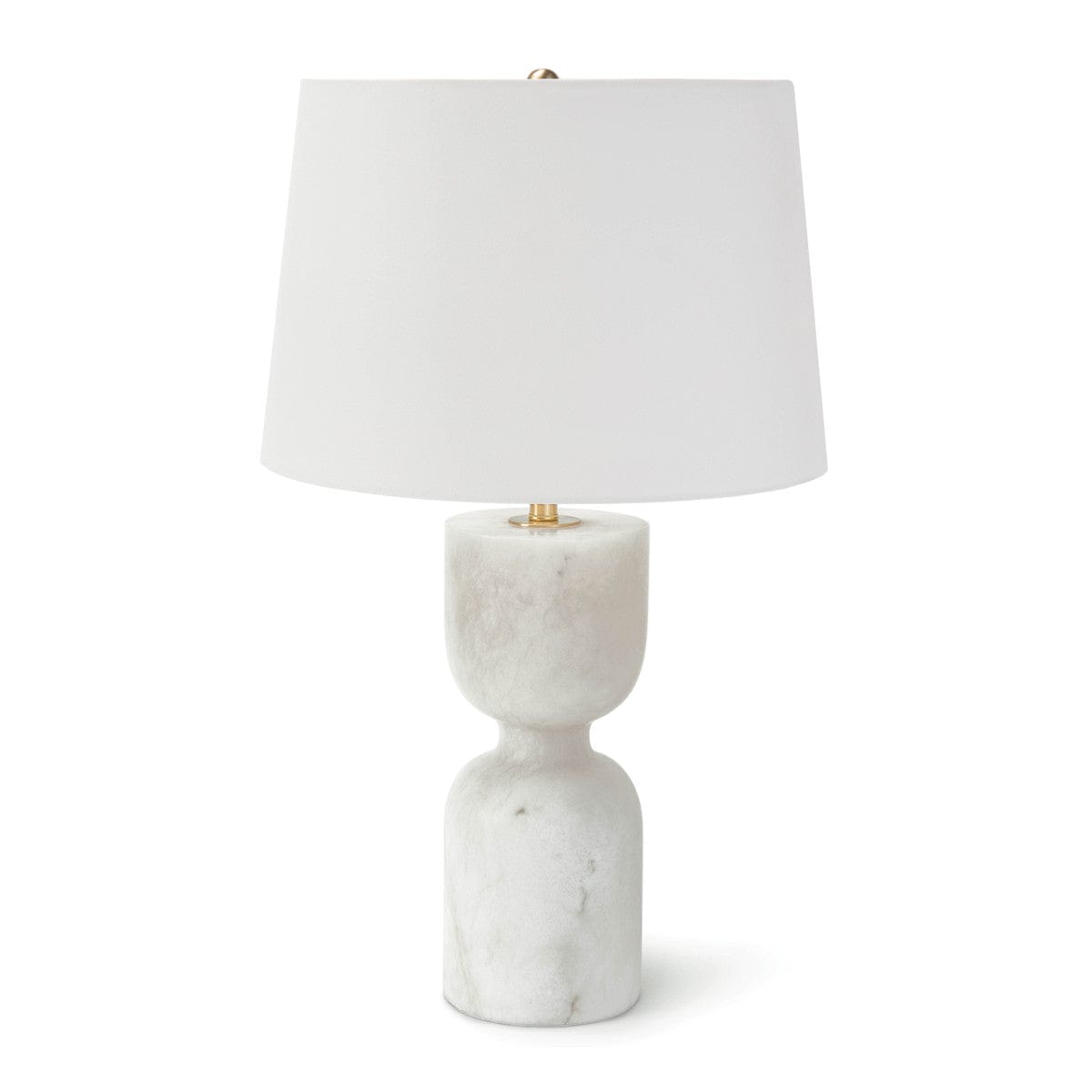 white stone table lamp