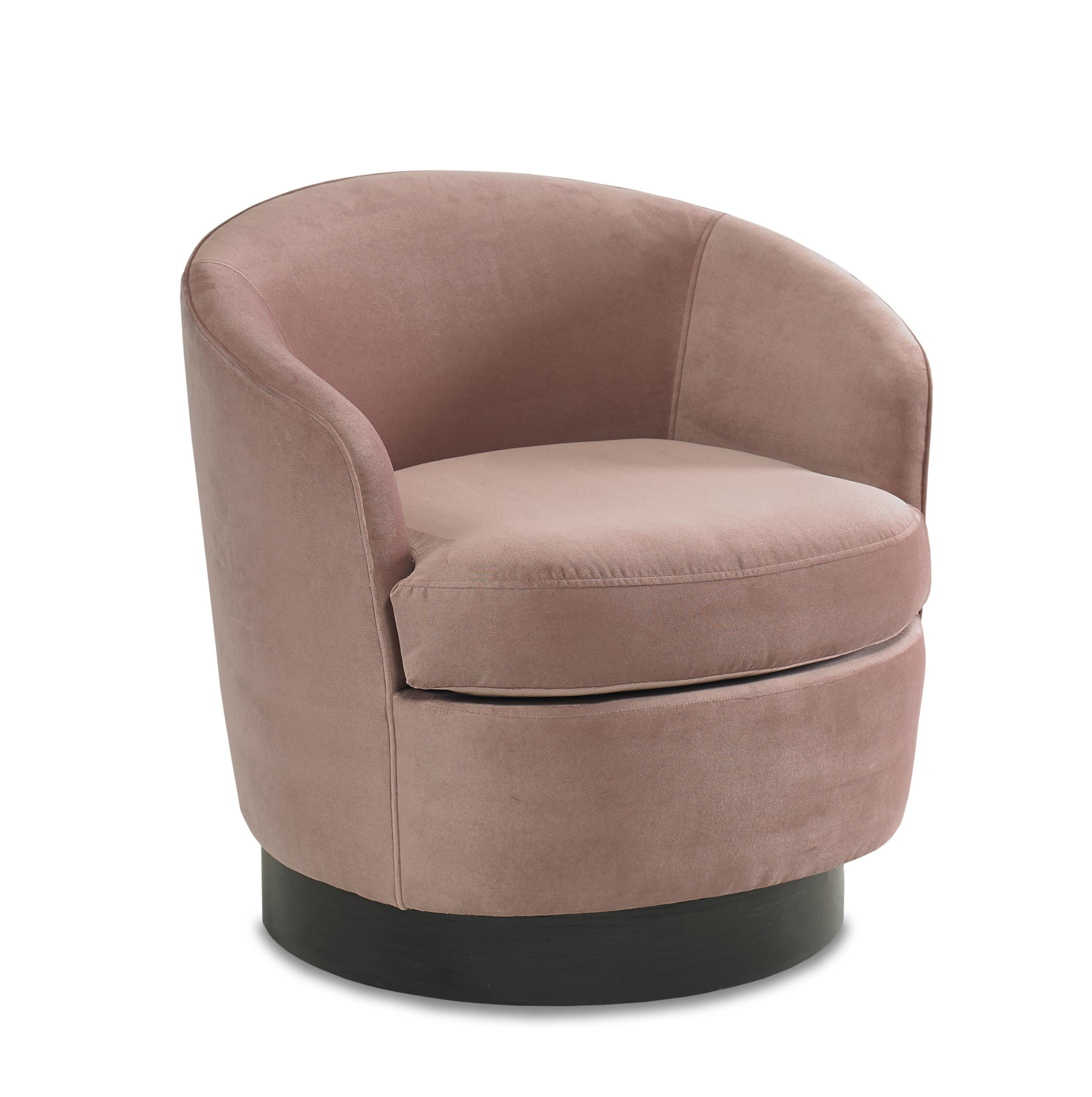 Upholstered Round Swivel Chair – English Country Home