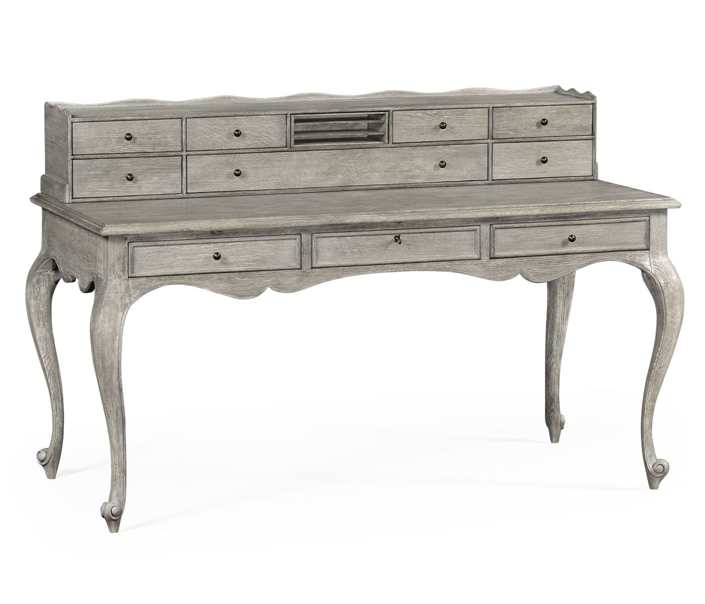 Grey Oak French Style Desk English Country Home