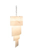 Faux Marble Cascading Layered Pendant Light