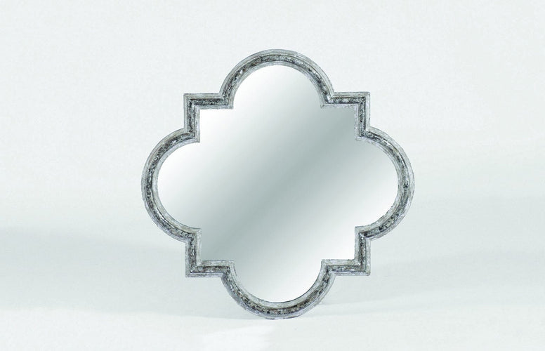 silver quatrefoil mirror