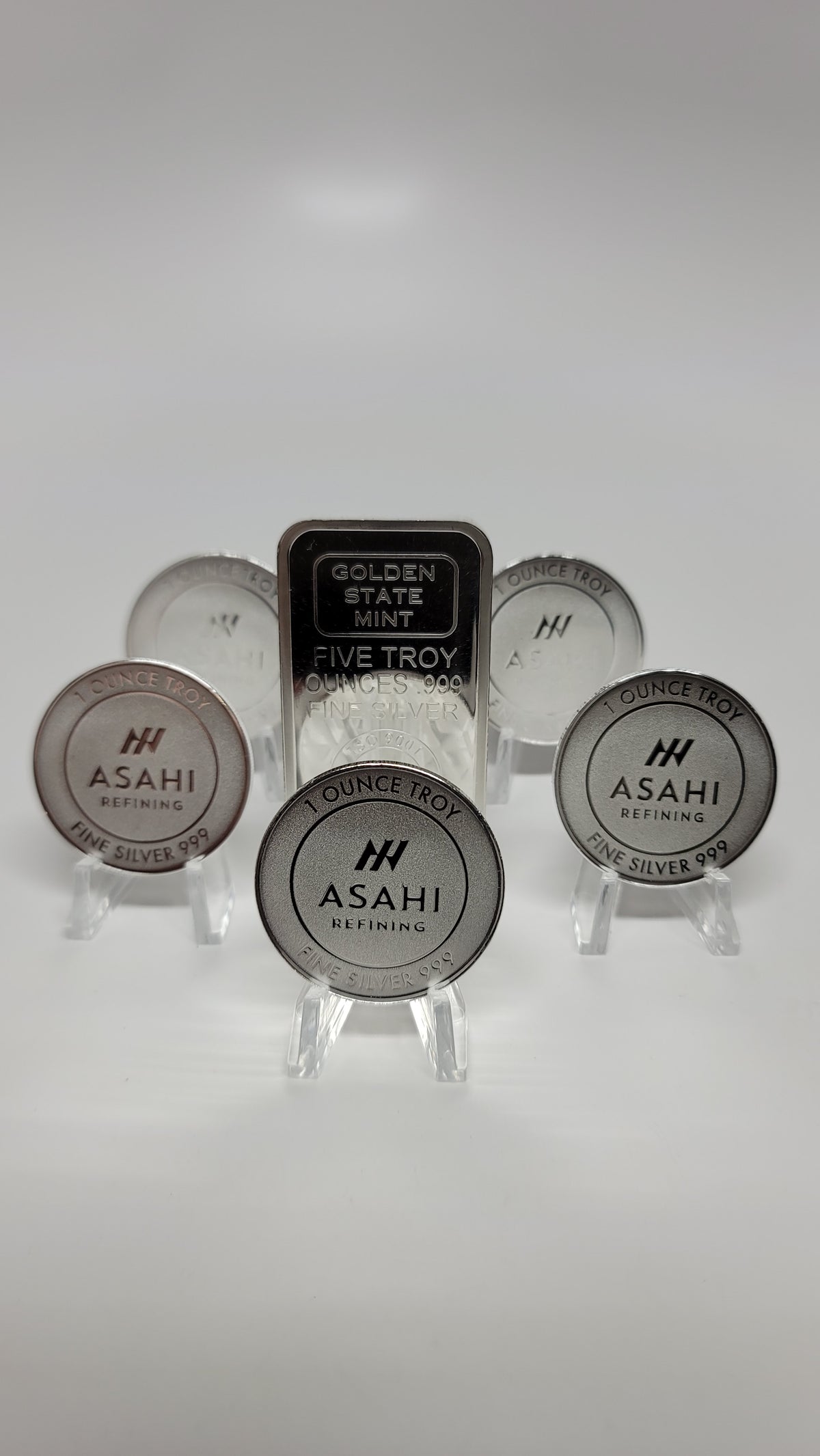 Variety of Silver Bars and Rounds