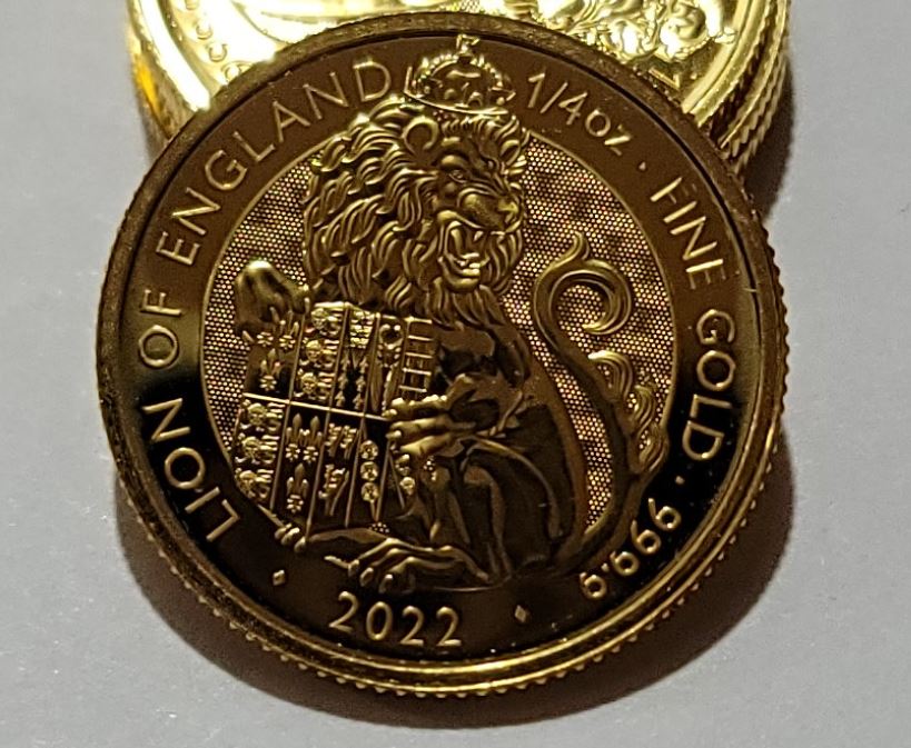 1/4 oz Lion Of England Gold Coin