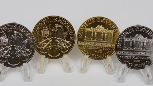 Gold and Platinum Coins from Austria