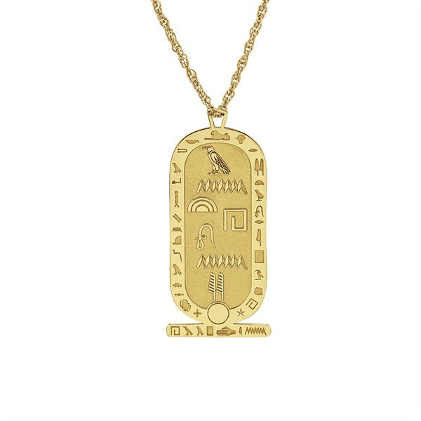 Gold Egyptian Bullion Necklace