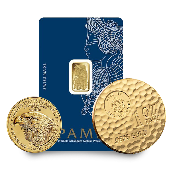 Various types of Gold Bullion