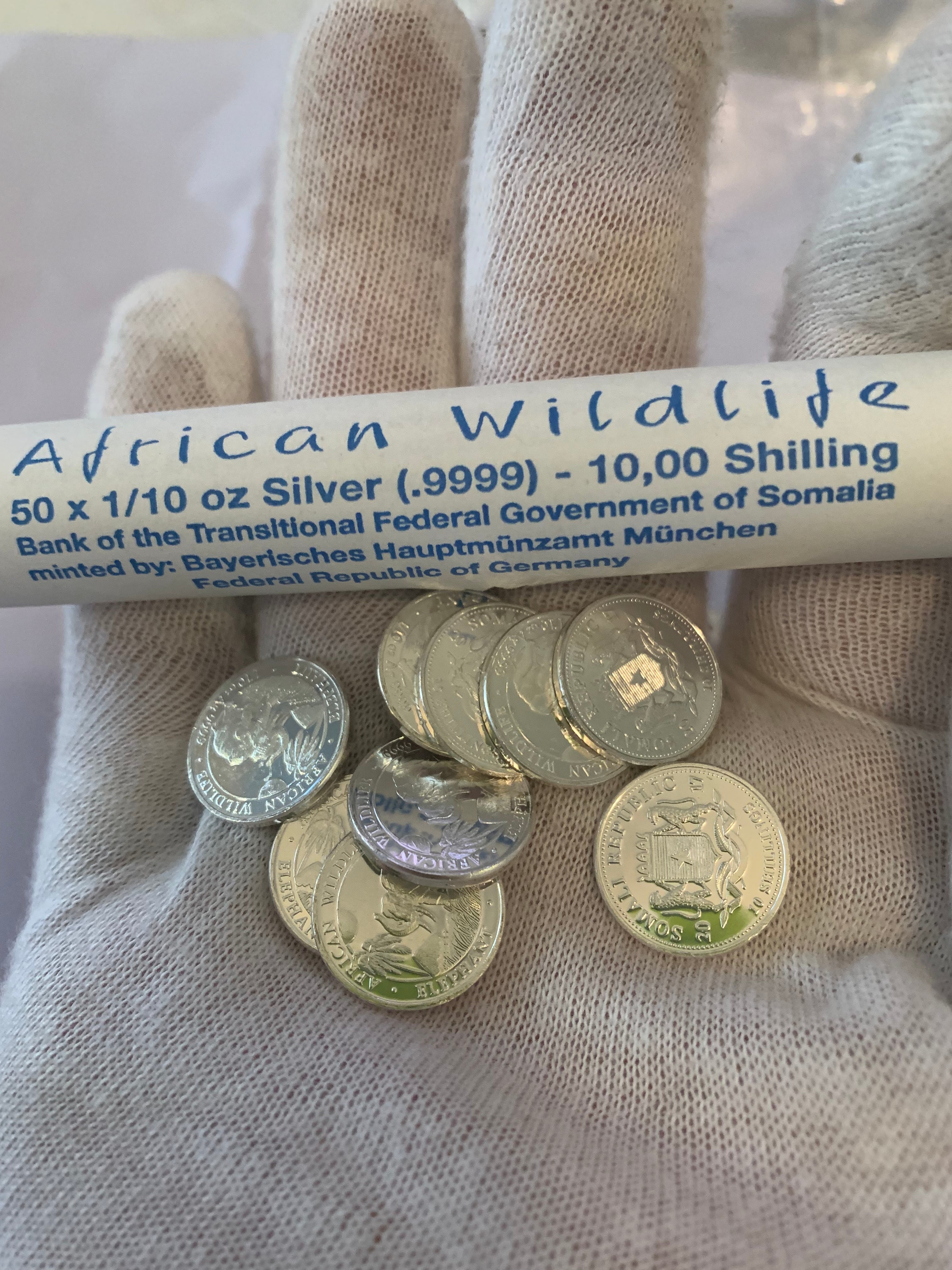 Real Silver Shilling Coins