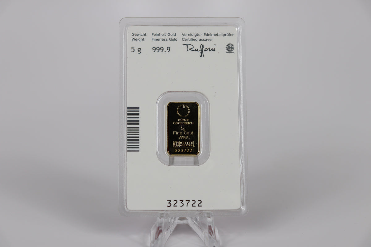 An example of a gold bar