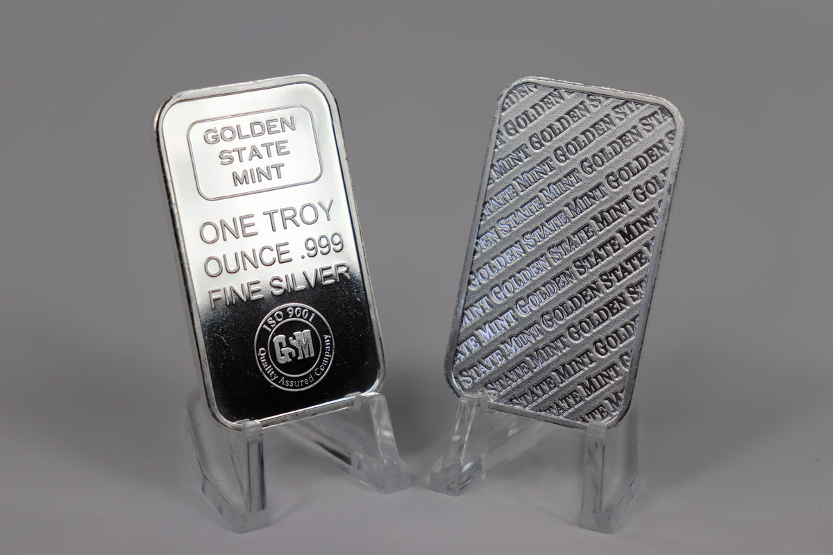 One troy ounce .999 fine silver