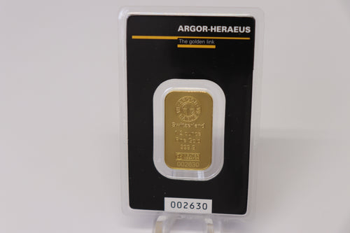 Argor-Heraeus Gold 1/2 oz Bar