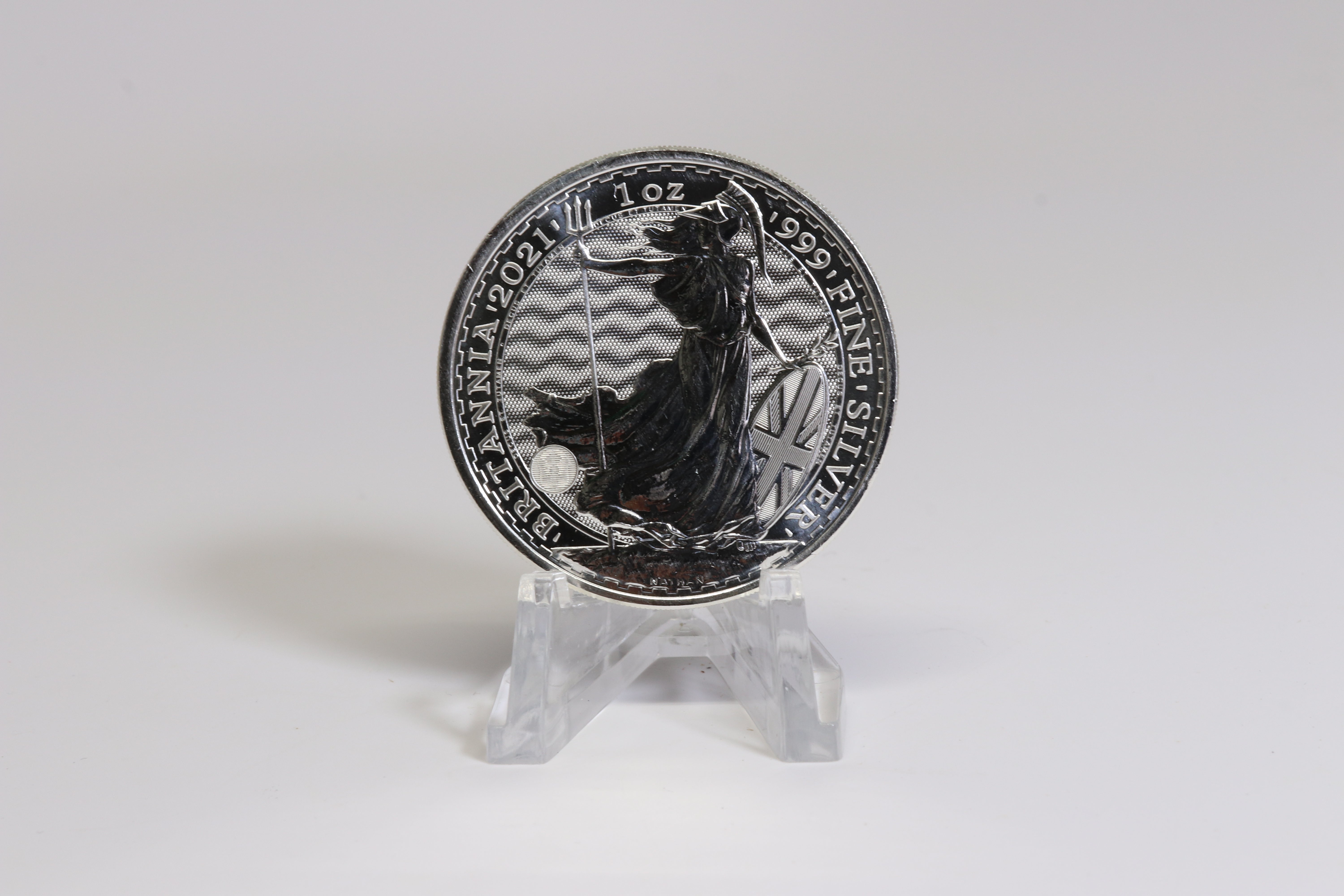 Silver variant of the Britannia Coin