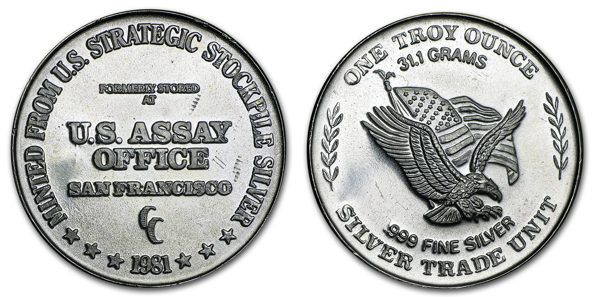 1 oz U.S. Assay Office Rounds