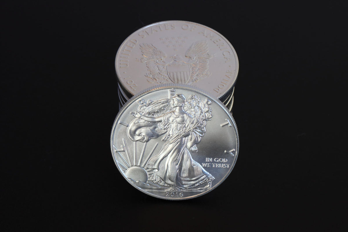 Close Up American Silver Eagle