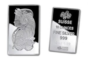 Real and fake Pamp Suisse silver bars