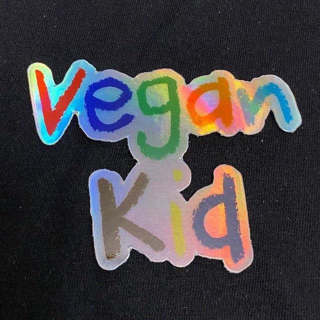 Vegan Kid Hologram Sticker