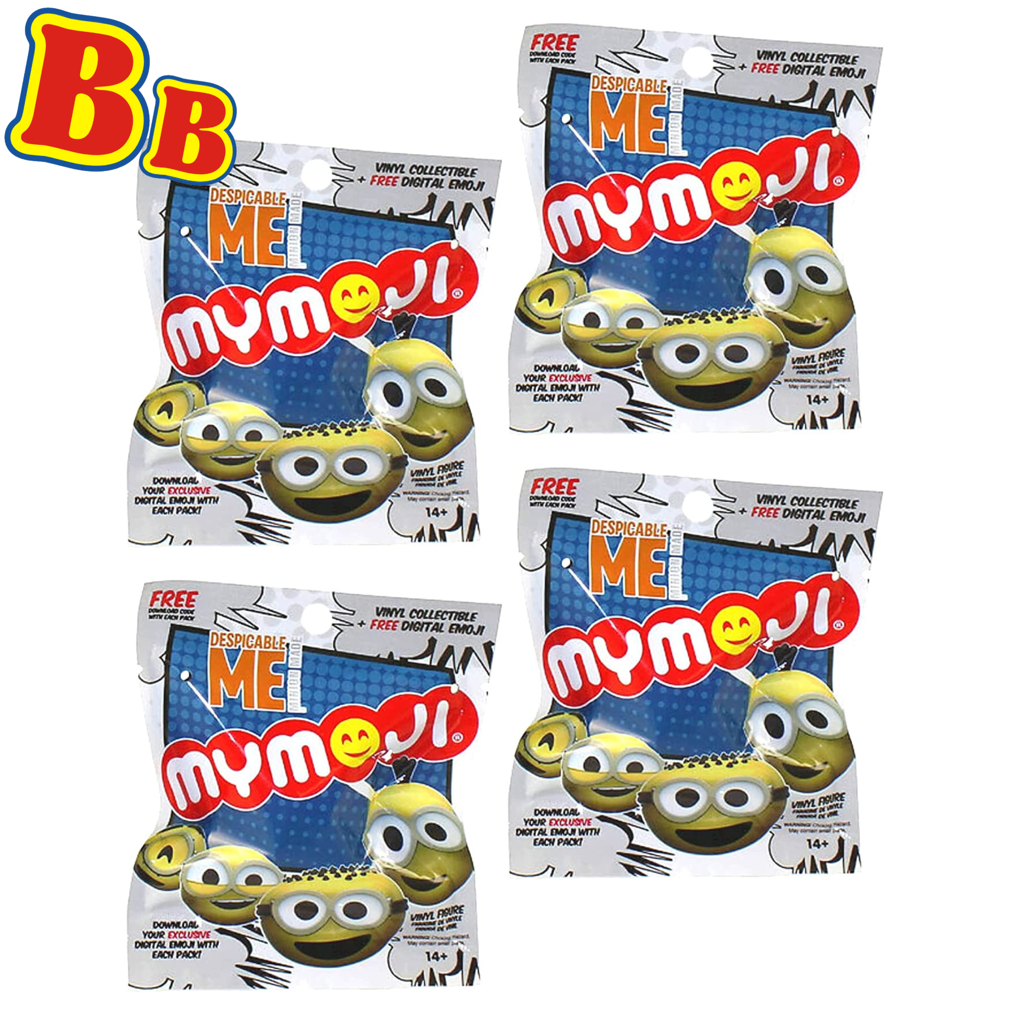 Funko MyMoji Minions Vinyl Blind Bag Figures - 4 Pack