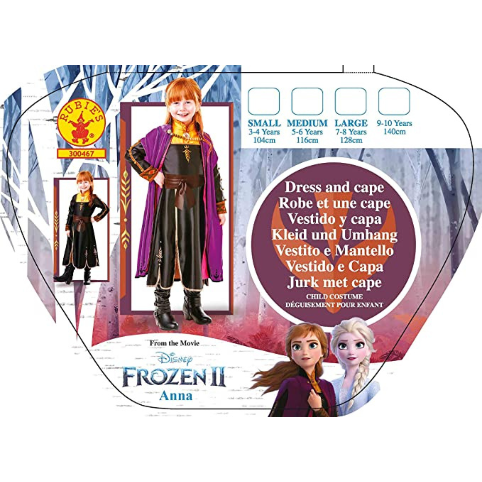 Rubie's Official Disney Frozen 2 Anna Premium Childs Costume