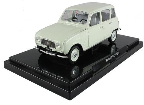 Fabbri Editori - 1:24 Diecast Scale Model - Renault 4L 5dr 1962 in White