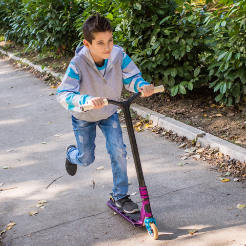 Boy on scooter