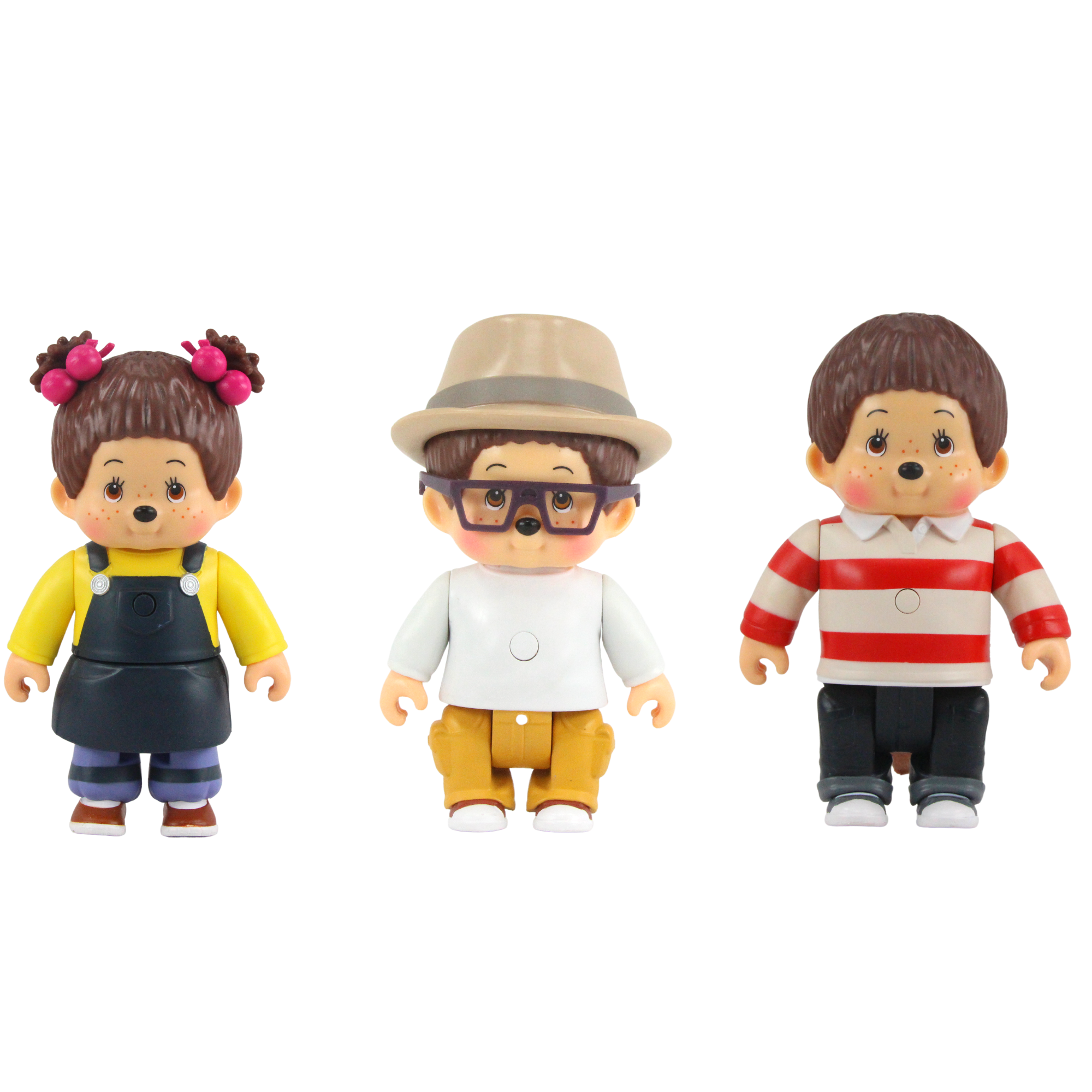 Monchhichi 12cm Talking Figures with 15 Phrases - Hanae, Willow & Kauri - Set of All 3