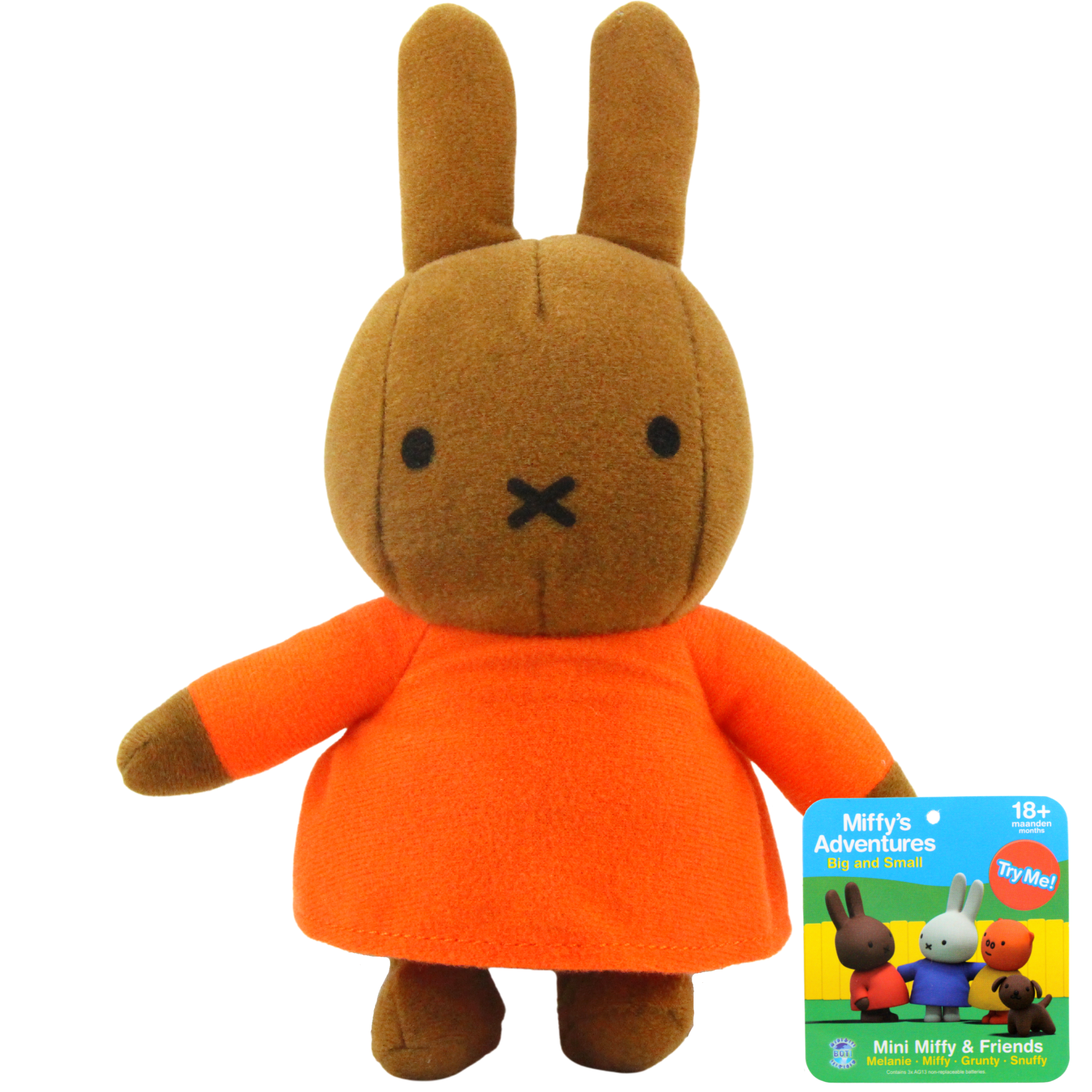 Miffy Adventures Big and Small - Talking Plush Toys Set of All 4, Miffy, Melanie, Grunty & Snuffy