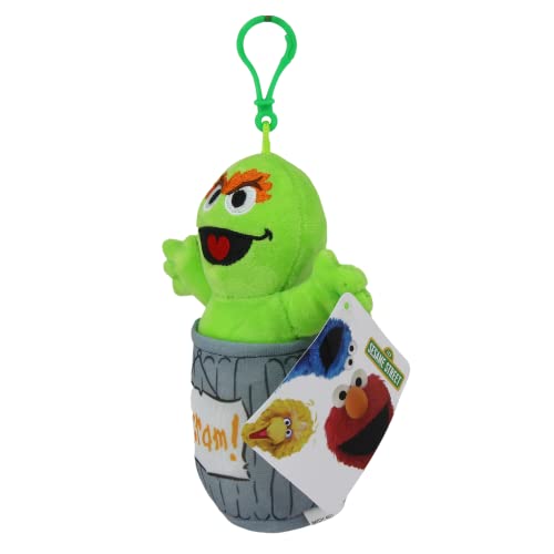 Sesame Street Soft Plush Toy Keyclip - Oscar 6