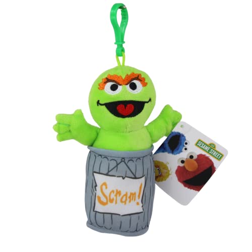 Sesame Street Soft Plush Toy Keyclip - Oscar 6