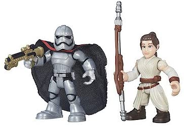 Star Wars Galactic Heroes Figure Two Pack - Rey (Jakku) & Captain Phasma