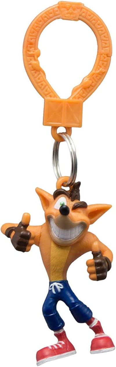 Crash Bandicoot Mystery Keyclip Mini figure Blind Bag - Pack of 6