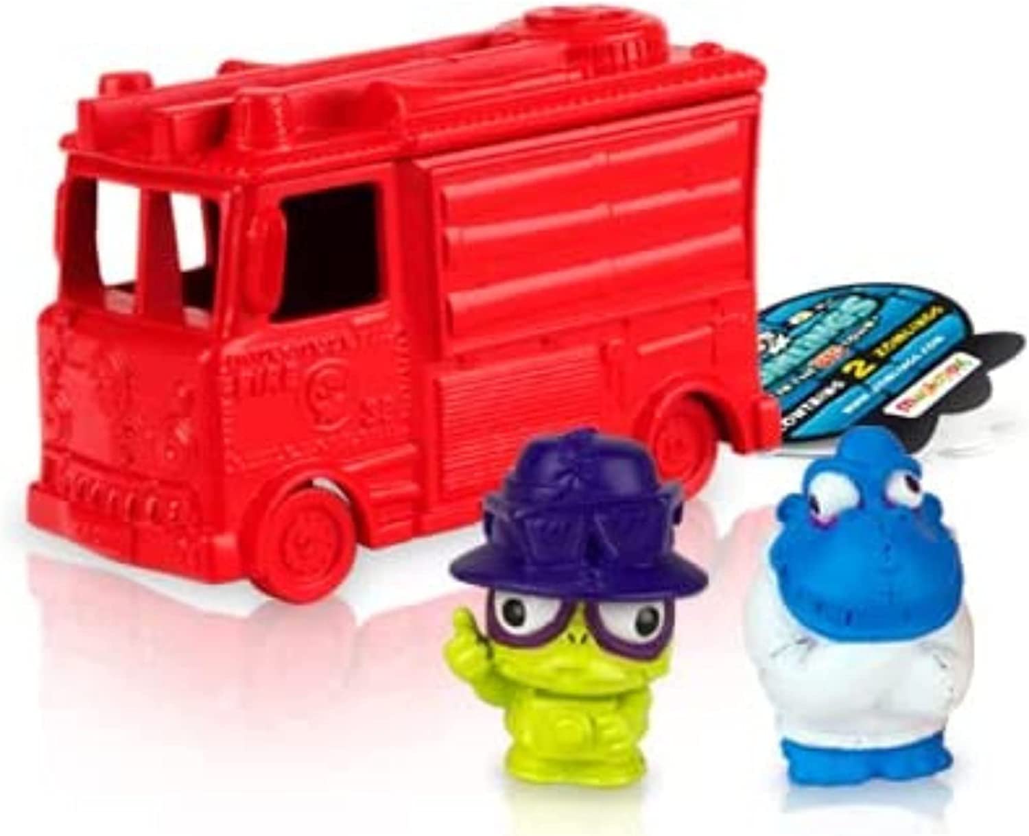 Zomlings Series 5 - Full Box of 12 Blind Box Vehicles - Includes Ice Cream Van, Fire Truck & Police Car