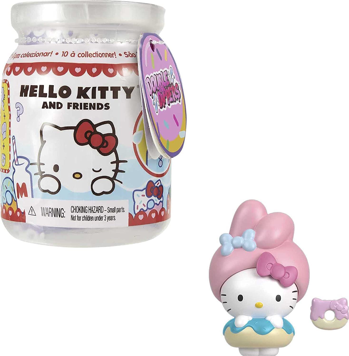 Hello Kitty Sanrio Double Dippers Collectible Figures Surprise Blind Pack of 4