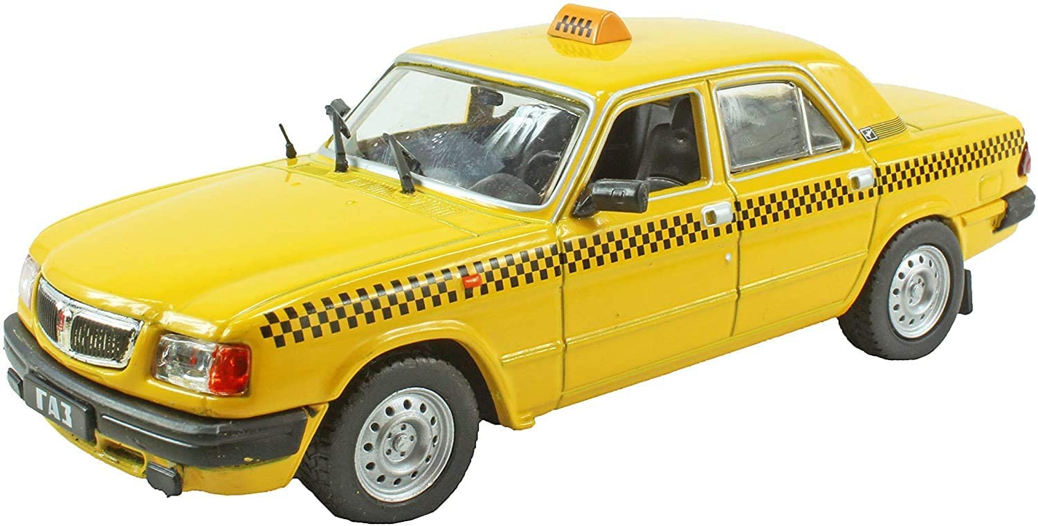 DeAgostini 1:43 Diecast Russian Legends - Russian GAZ-3110 Volga Taxi Car Model