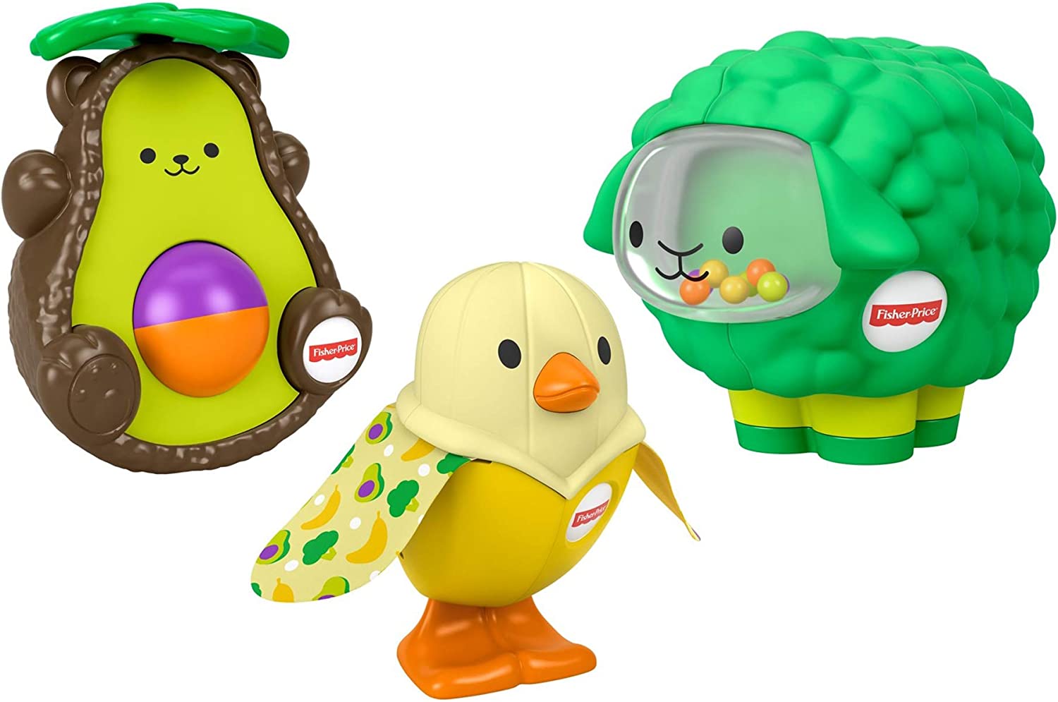 Fisher Price Activity Food Animals  - Set of All 3